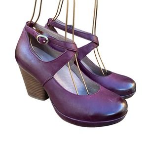NEW Dansko shoes women's size 8 Minette Mary Jane EU 38 burgundy